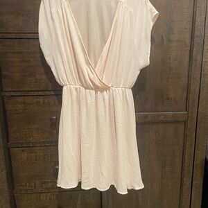Lush Flowy Light Pinky Peach Dress